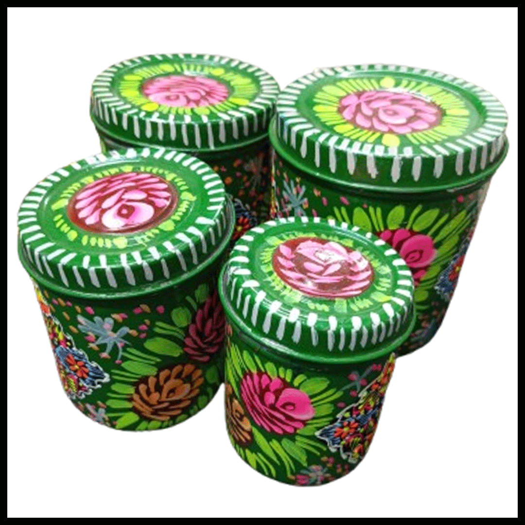 Truck Art Masala Box Set – Vibrant Handmade Spice Storage - Image 3