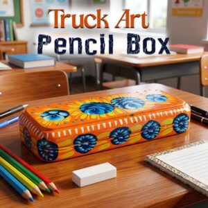 Pakistani Truck Art Pencil Box (W-20cm)