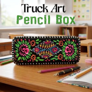 Pakistani Truck Art Bundi Pencil Box (W-20cm)