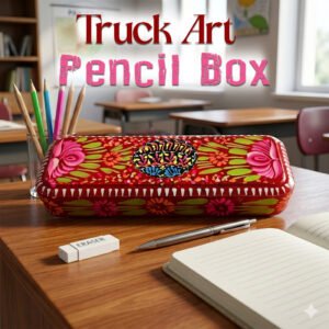 Pakistani Truck Art Bundi Pencil Box (W-20cm)