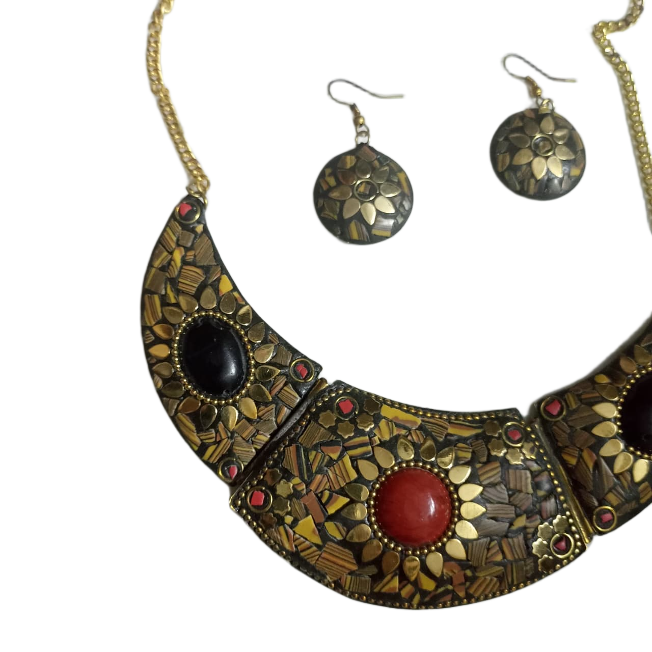 Afghani Necklace With Artificial Stone - Image 6