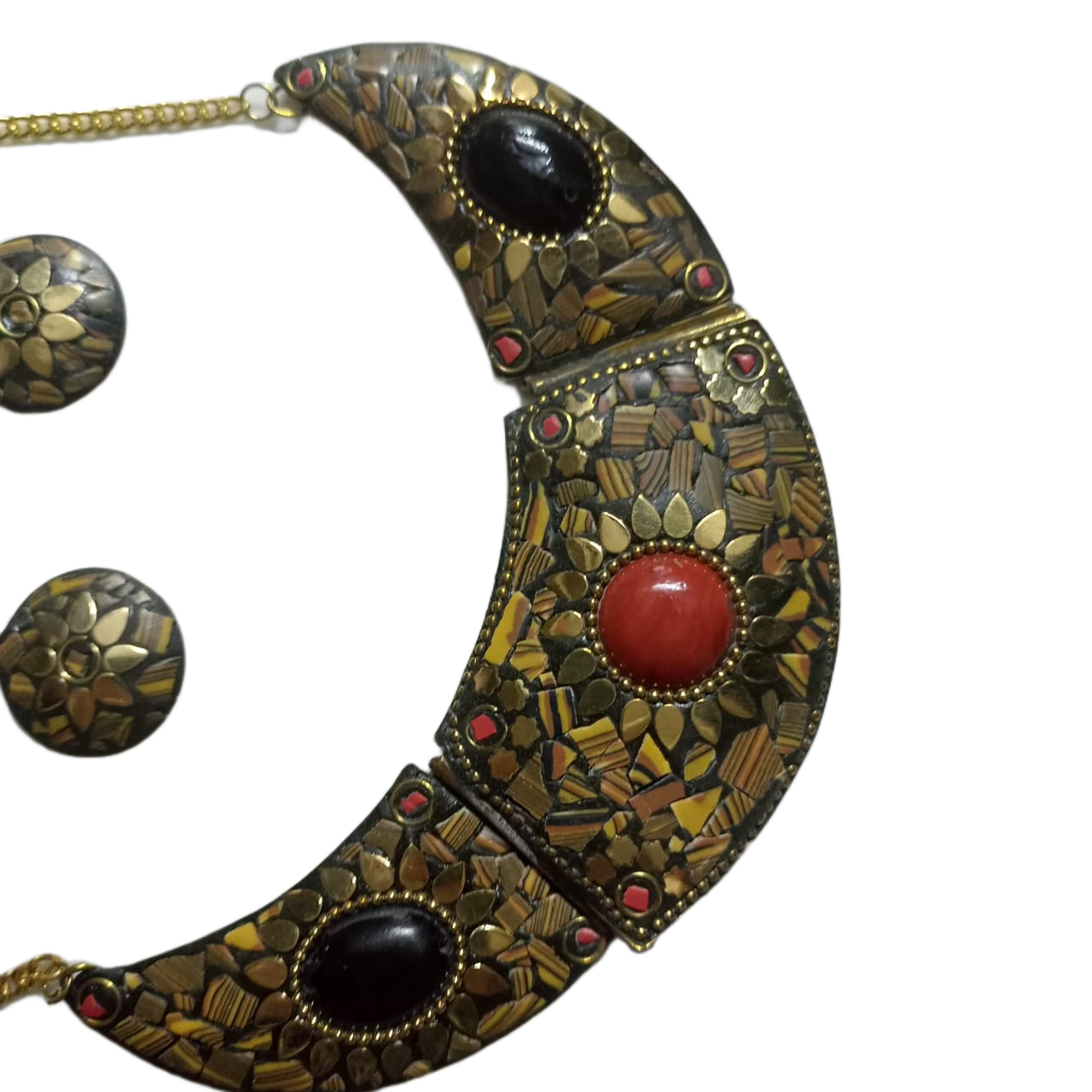 Afghani Necklace With Artificial Stone - Image 9