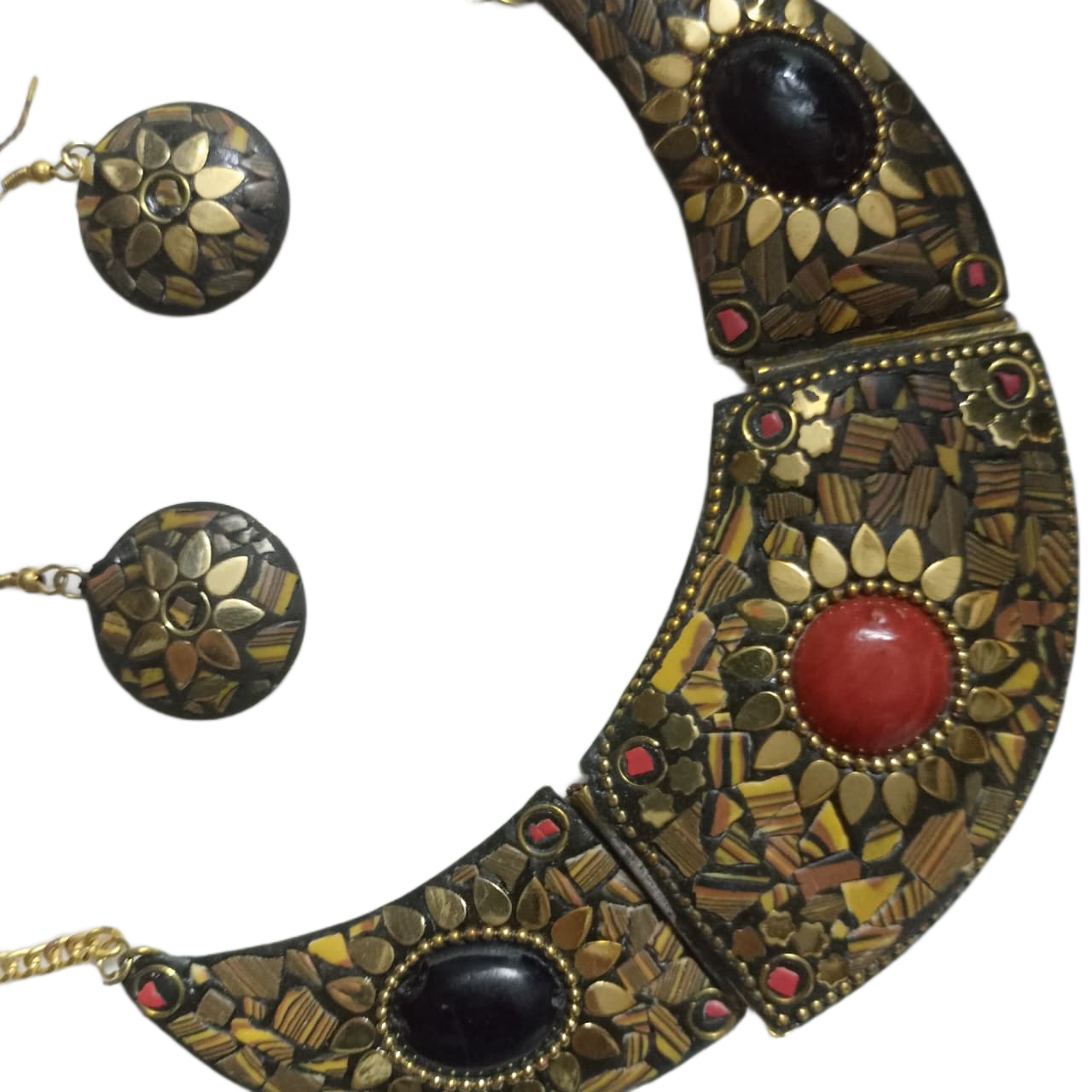 Afghani Necklace With Artificial Stone - Image 11