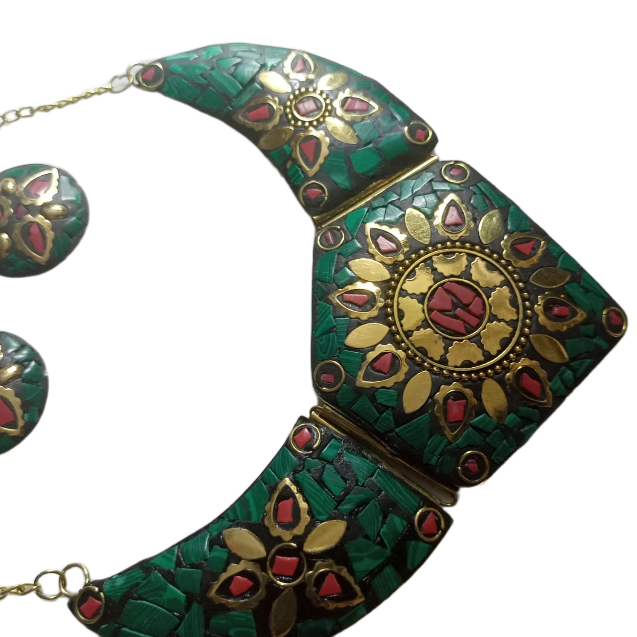 Afghani Necklace With Artificial Stone - Image 3