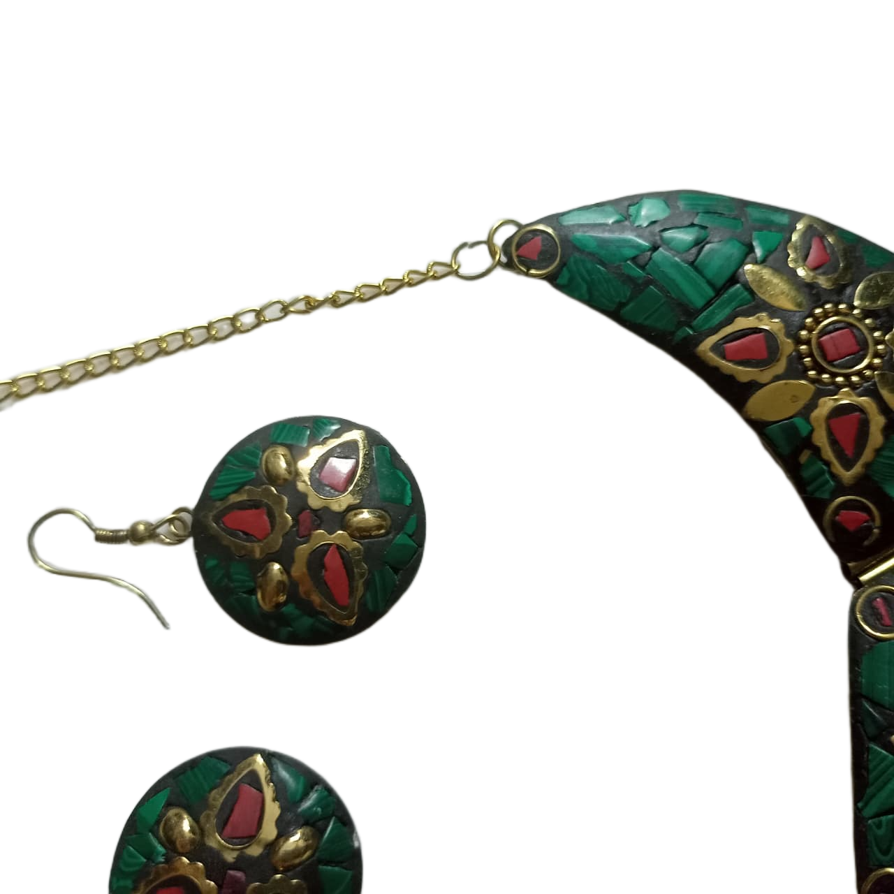 Afghani Necklace With Artificial Stone - Image 5