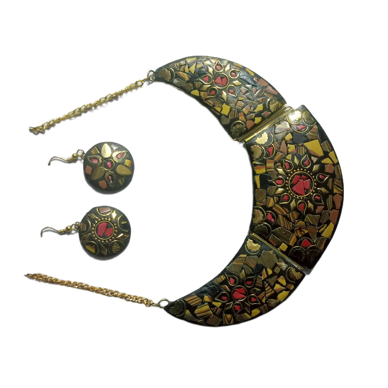 Afghani Necklace With Artificial Stone - Image 3