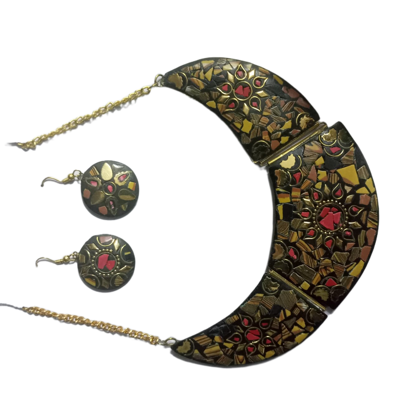 Afghani Necklace With Artificial Stone - Image 5