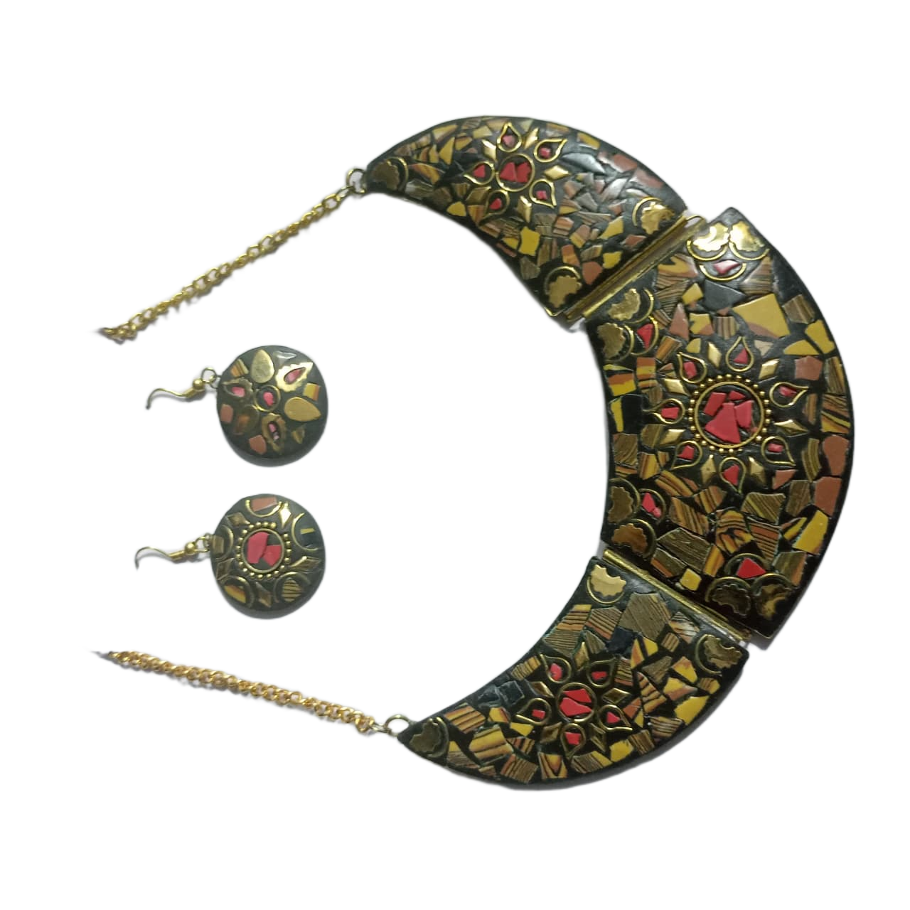 Afghani Necklace With Artificial Stone - Image 9