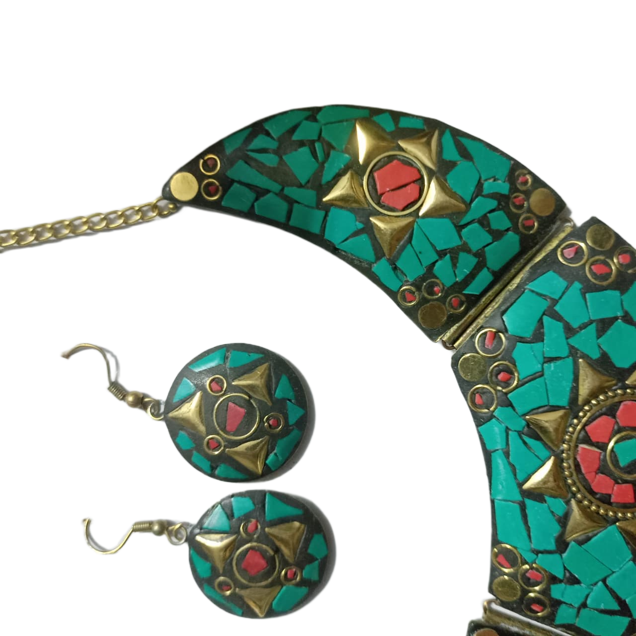 Afghani Necklace With Artificial Stone - Image 5