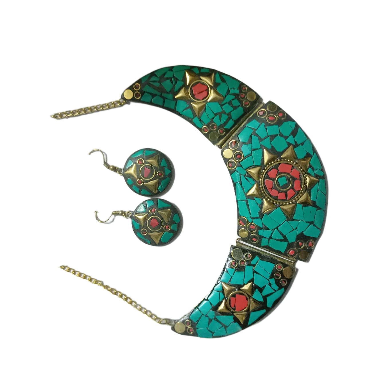 Afghani Necklace With Artificial Stone - Image 7