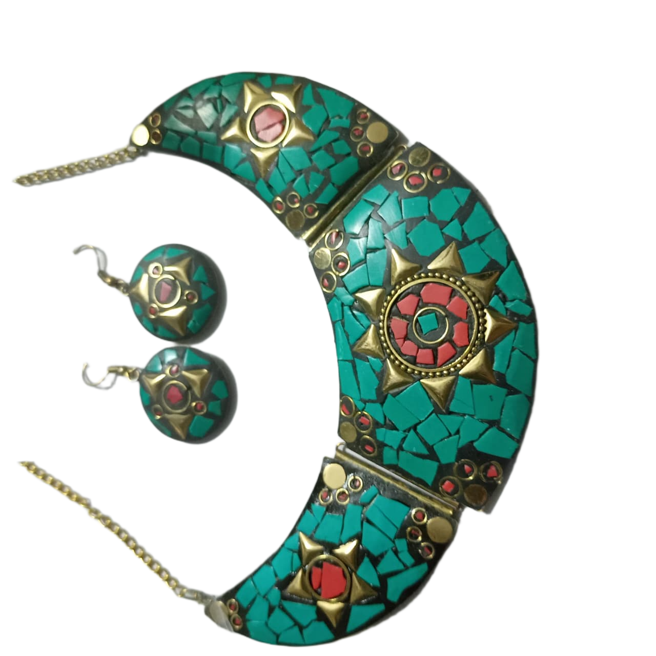 Afghani Necklace With Artificial Stone - Image 8