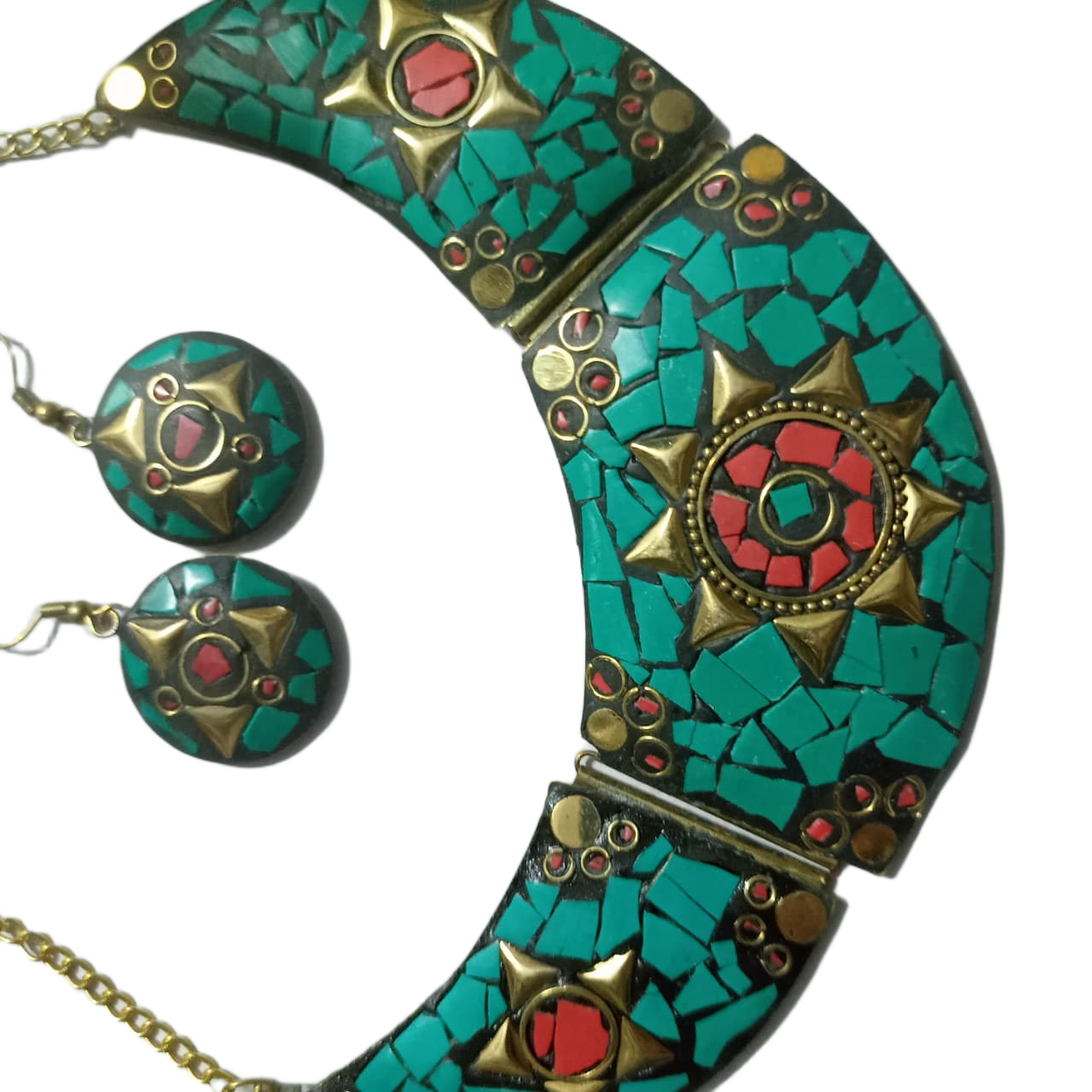 Afghani Necklace With Artificial Stone - Image 9