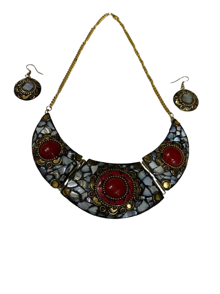 Afghani Necklace With Artificial Stone - Image 4