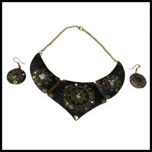 Afghani Necklace With Artificial Stone