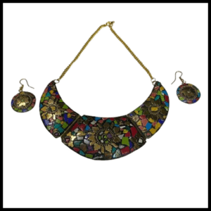 Afghani Necklace With Artificial Stone