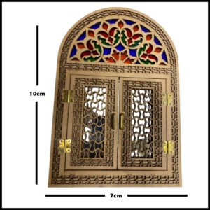 Handcrafted Wooden Decorative Gate (H-10inch × W-7inch)
