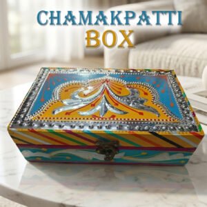 Chamakpatti Box: Real Truck Art Design for Storage and Decoration (W-20, H-12.5 cm)
