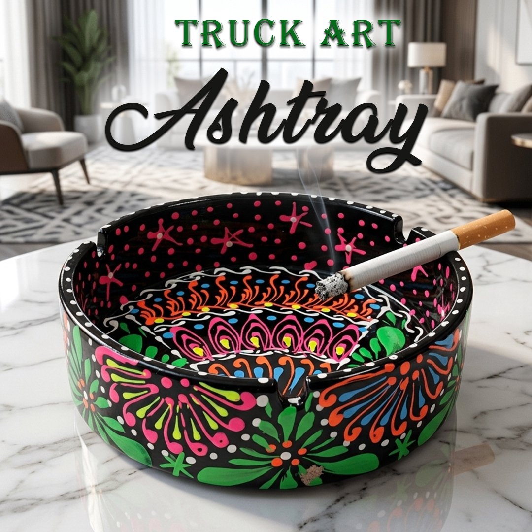 Truck Art Ashtray