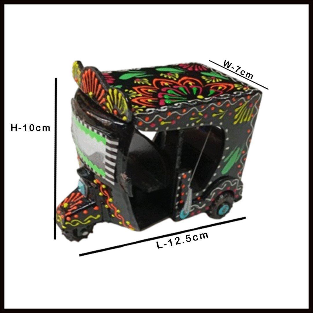 Truck Art Rickshaw (W-7cm:H-10cm:L-12.5cm) - Image 3