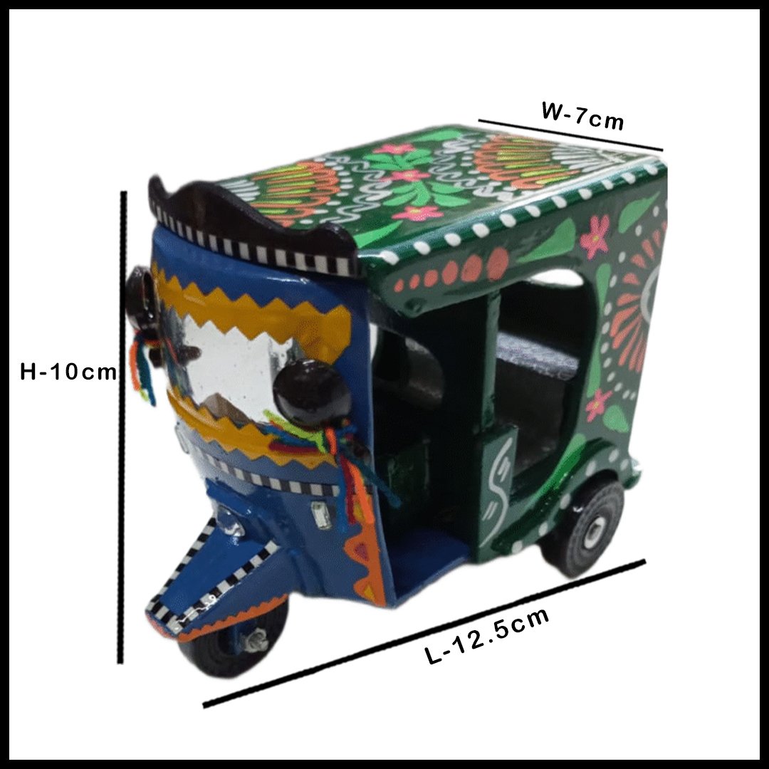 Truck Art Rickshaw (W-7cm:H-10cm:L-12.5cm) - Image 3
