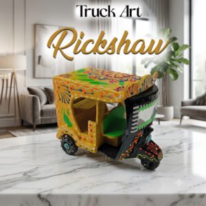 Truck Art Rickshaw (W-7cm:H-10cm:L-12.5cm)