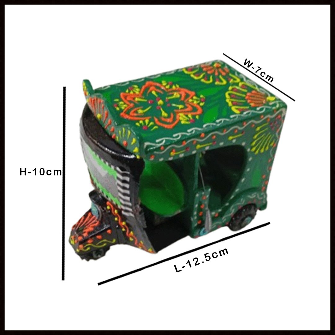Truck Art Rickshaw (W-7cm:H-10cm:L-12.5cm) - Image 3