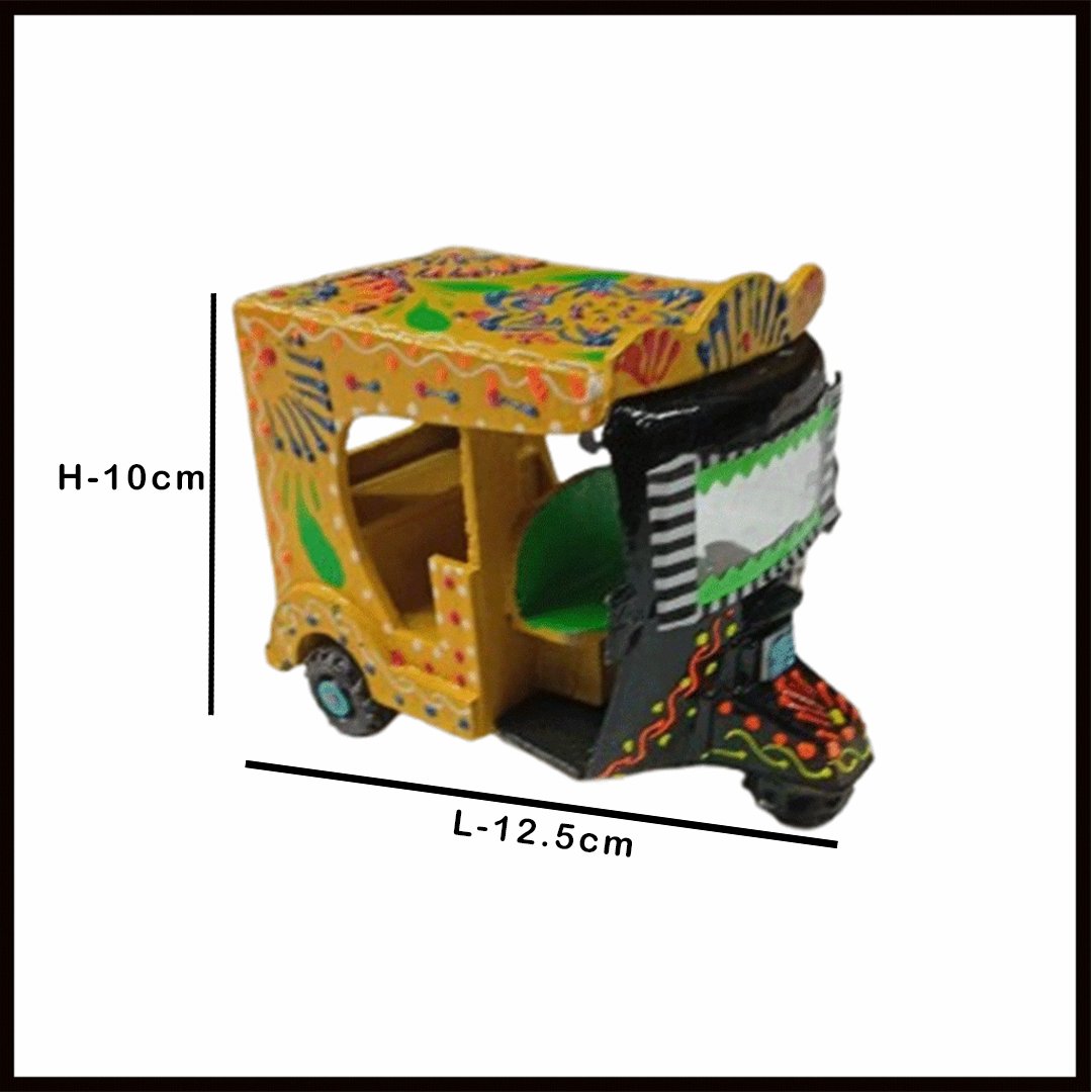 Truck Art Rickshaw (W-7cm:H-10cm:L-12.5cm) - Image 3