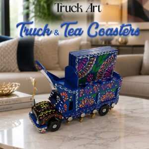 Truck Art Truck & Tea Coaster Set Of 6