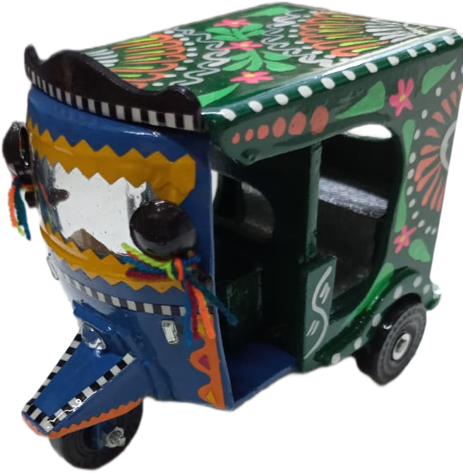 Truck Art Rickshaw (W-7cm:H-10cm:L-12.5cm) - Image 6