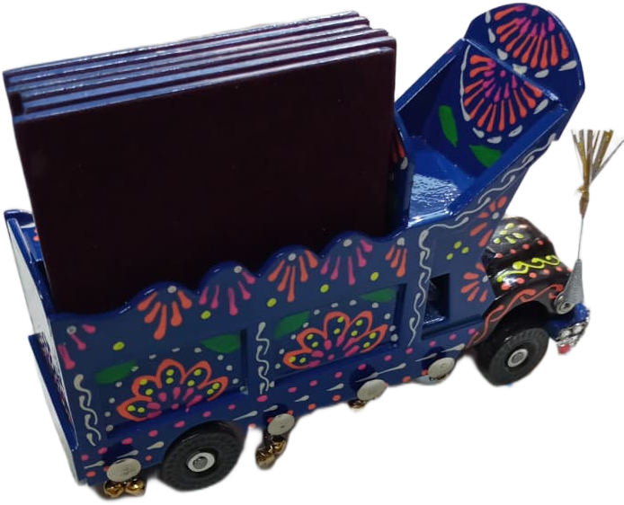Truck Art Truck & Tea Coaster Set Of 6 - Image 5