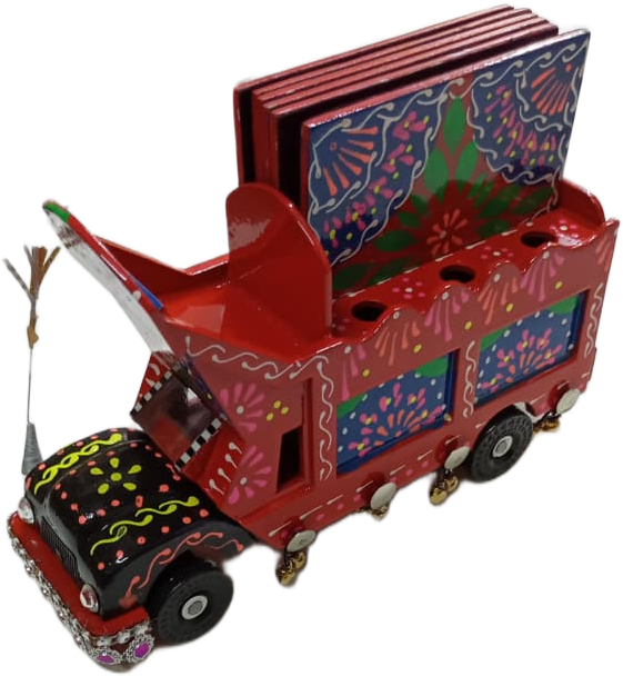Truck Art Truck & Tea Coaster Set Of 6 - Image 5