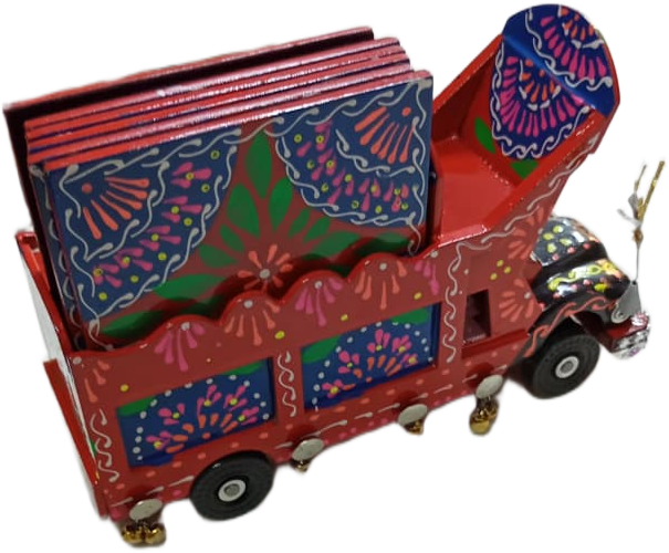 Truck Art Truck & Tea Coaster Set Of 6 - Image 6