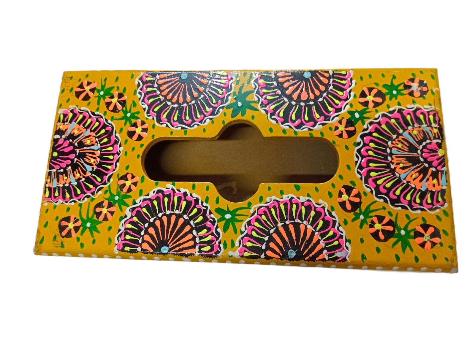 Truck Art Hand-Painted Tissue Box – Traditional Decorative Wooden Cover - Image 6