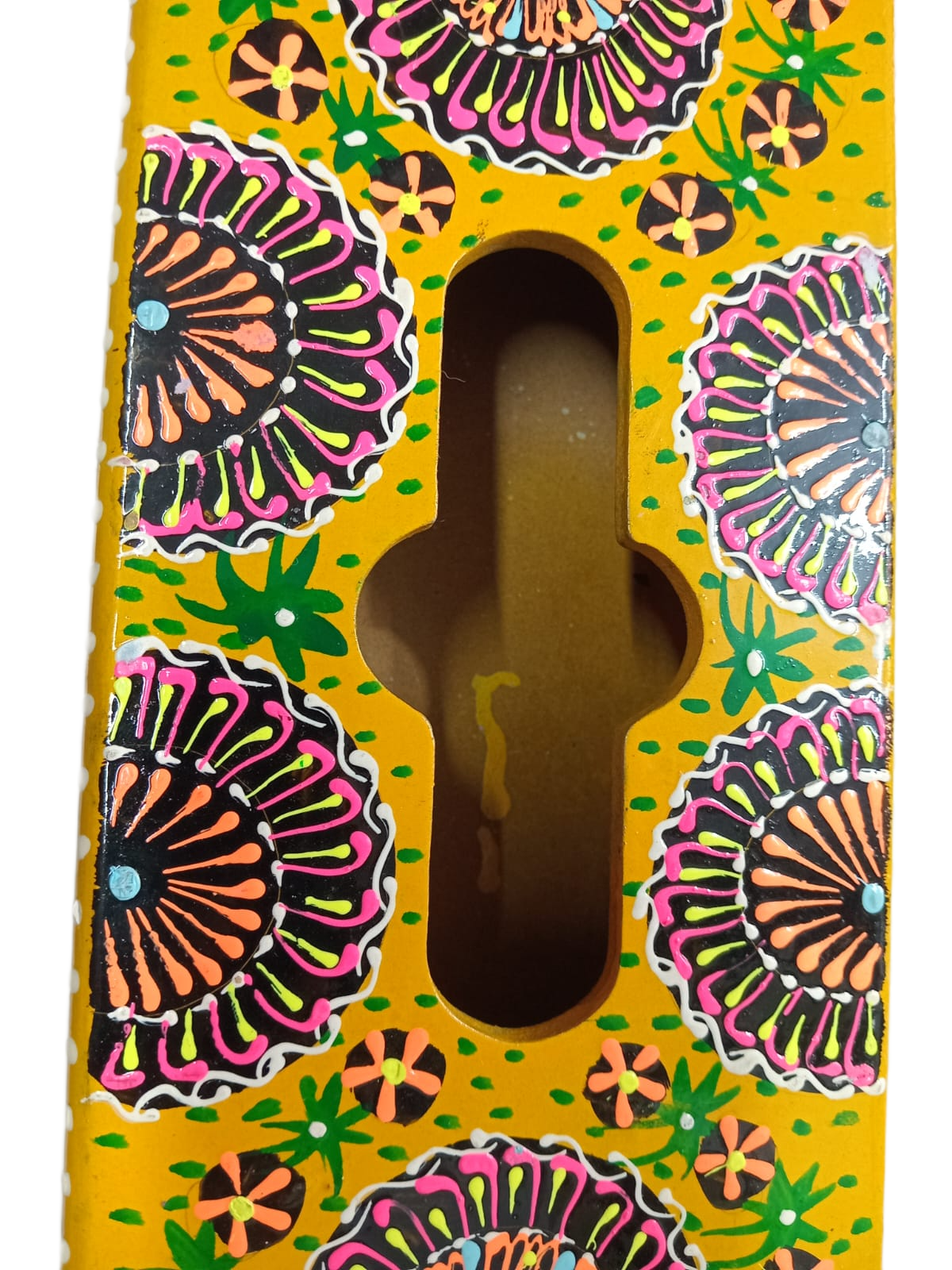 Truck Art Hand-Painted Tissue Box – Traditional Decorative Wooden Cover - Image 9