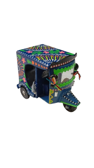 Truck Art Rickshaw (W-7cm:H-10cm:L-12.5cm) - Image 2