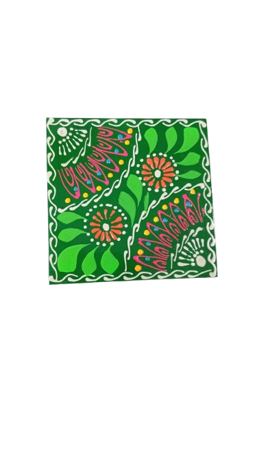 Truck Art Tea Coaster Set of 6 with Holder – Handmade Traditional Pakistani Design - Image 7