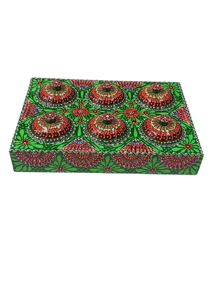 Truck Art 6 Jar Spice Box – Vibrant Wooden Storage Organizer - Image 8