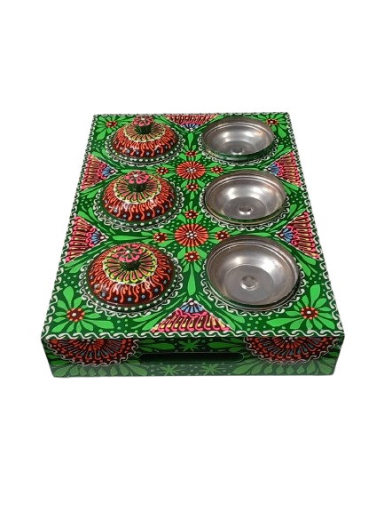Truck Art 6 Jar Spice Box – Vibrant Wooden Storage Organizer - Image 7