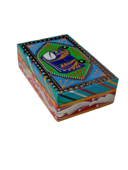 Chamakpatti Box: Real Truck Art Design for Storage and Decoration (W-20, H-12.5 cm) - Image 10