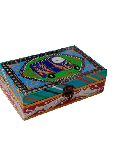Chamakpatti Box: Real Truck Art Design for Storage and Decoration (W-20, H-12.5 cm) - Image 9