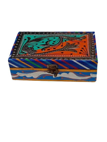 Chamakpatti Box: Real Truck Art Design for Storage and Decoration (W-20, H-12.5 cm) - Image 6