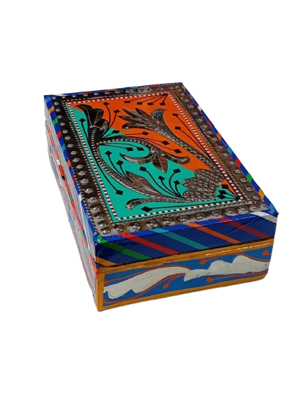 Chamakpatti Box: Real Truck Art Design for Storage and Decoration (W-20, H-12.5 cm) - Image 9