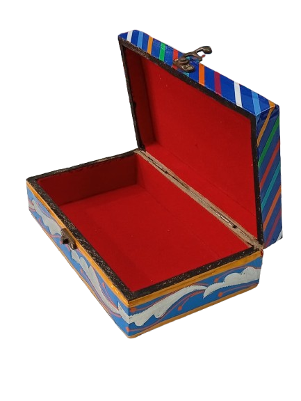 Chamakpatti Box: Real Truck Art Design for Storage and Decoration (W-20, H-12.5 cm) - Image 11