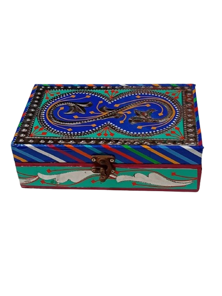 Chamakpatti Box: Real Truck Art Design for Storage and Decoration (W-20, H-12.5 cm) - Image 6