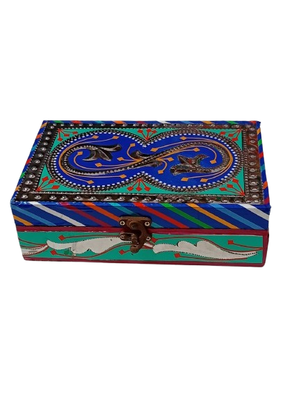 Chamakpatti Box: Real Truck Art Design for Storage and Decoration (W-20, H-12.5 cm) - Image 4