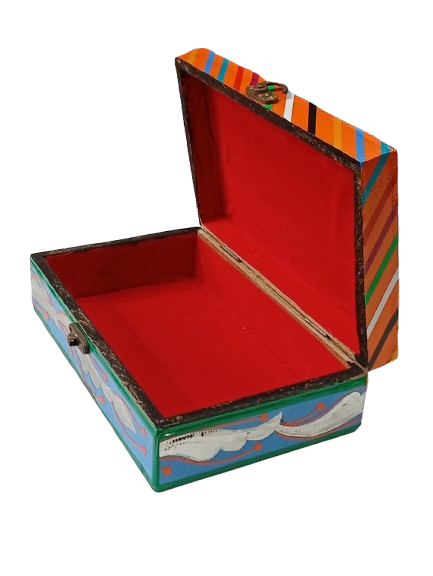 Chamakpatti Box: Real Truck Art Design for Storage and Decoration (W-20, H-12.5 cm) - Image 7