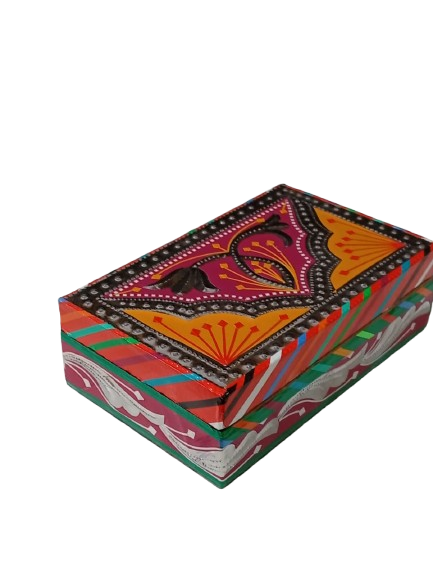 Chamakpatti Box: Real Truck Art Design for Storage and Decoration (W-20, H-12.5 cm) - Image 7