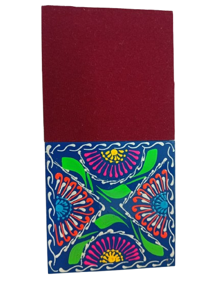 Truck Art Tea Coaster Set of 6 with Holder – Handmade Traditional Pakistani Design - Image 5