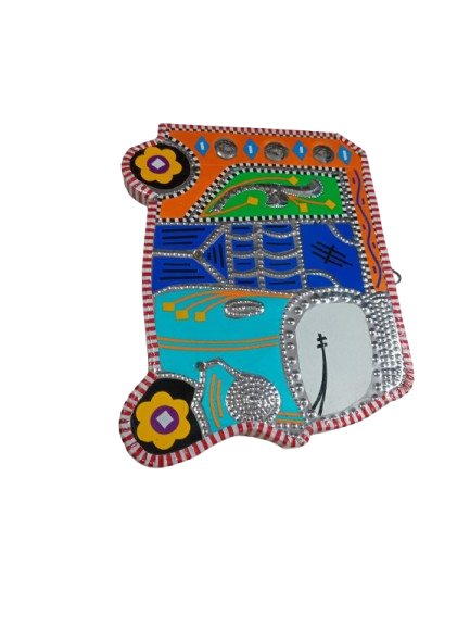 Rickshaw Wall Hanging (W-18cm, H-13cm) - Image 3
