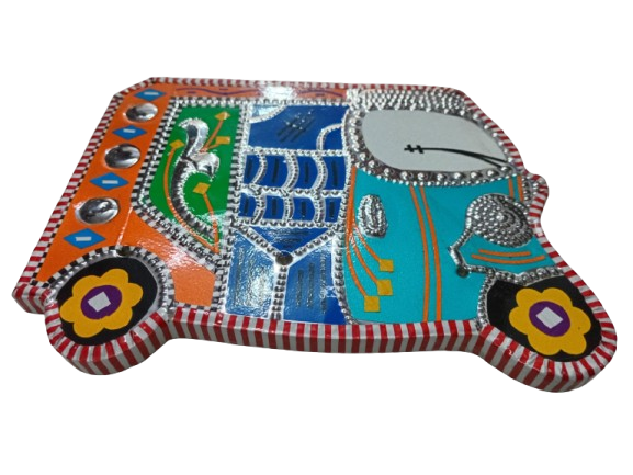Rickshaw Wall Hanging (W-18cm, H-13cm) - Image 4